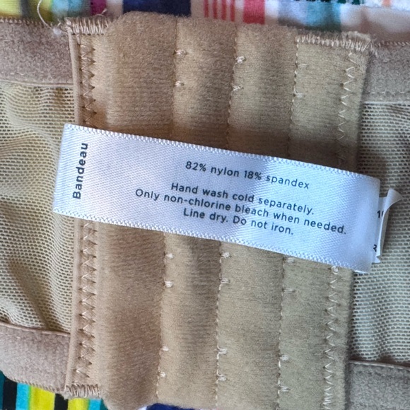 Swim by Cacique Rainbow Stripe Underwire Bikini Top Size 42C - Picture 9 of 9